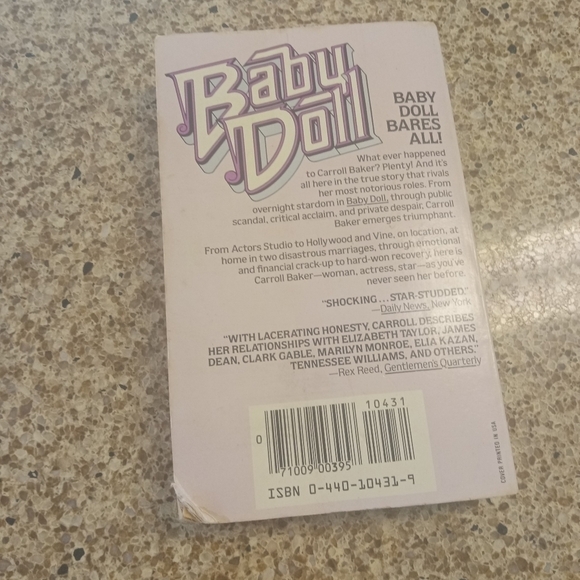 Baby Doll by Carroll Baker Autobiography Hollywood Movie Star - Picture 2 of 2